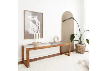 Sqandie Tv-benk 130 cm - Natur - Møbler - Mediamøbel & tv møbel - TV-benk & mediabenk