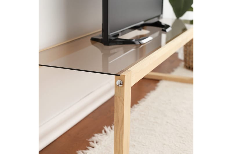Sqandie TV-benk 130 cm - Natur - Møbler - Mediamøbel & tv møbel - TV-benk & mediabenk