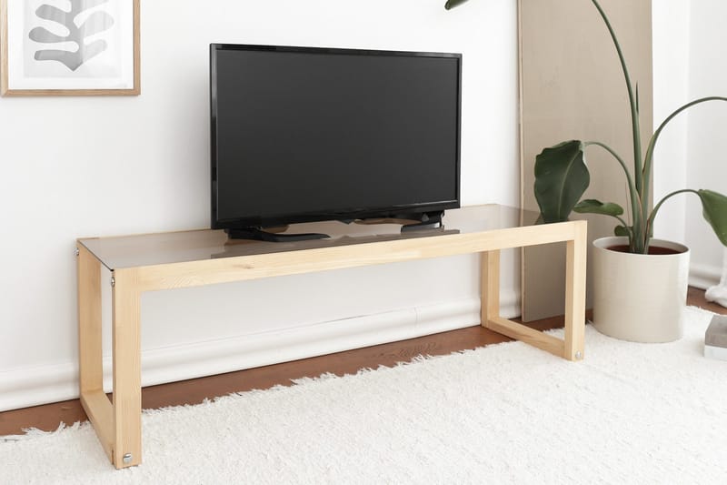Sqandie TV-benk 130 cm - Natur - Møbler - Mediamøbel & tv møbel - TV-benk & mediabenk