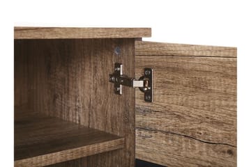 Sterlingen TV-benk 148x40 cm - Lyst Tre/Svart - Møbler - Mediamøbel & tv møbel - TV-benk & mediabenk