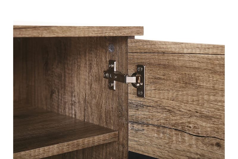 Sterlingen TV-benk 148x40 cm - Lyst Tre/Svart - Møbler - Mediamøbel & tv møbel - TV-benk & mediabenk