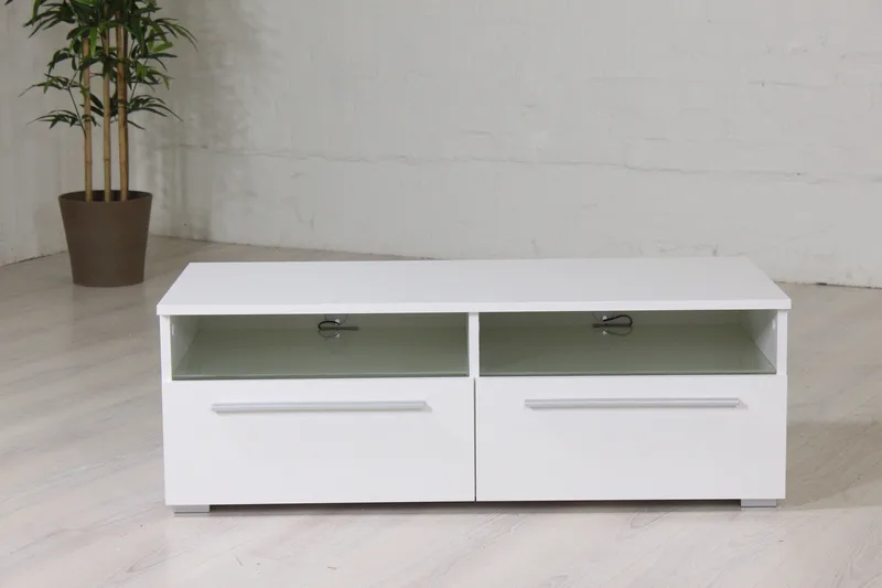 Stockend TV-Benk 100 cm - Hvit - Møbler - Mediamøbel & tv møbel - TV-benk & mediabenk