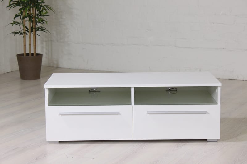 Stockend TV-Benk 100 cm - Hvit - Møbler - Mediamøbel & tv møbel - TV-benk & mediabenk