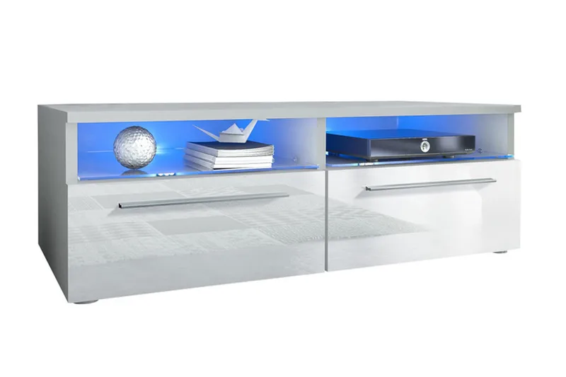 Stockend TV-Benk 100 cm - Hvit - Møbler - Mediamøbel & tv møbel - TV-benk & mediabenk