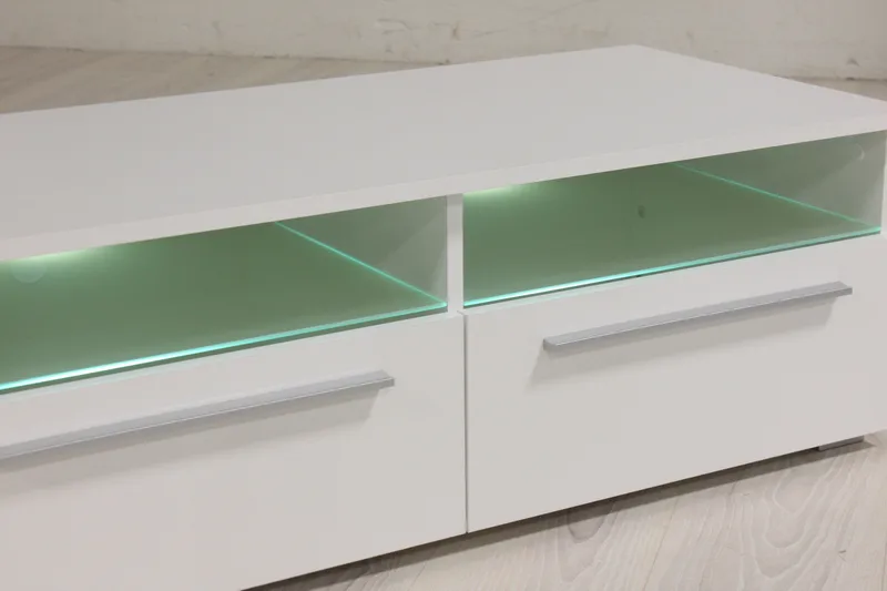 Stockend TV-Benk 100 cm - Hvit - Møbler - Mediamøbel & tv møbel - TV-benk & mediabenk