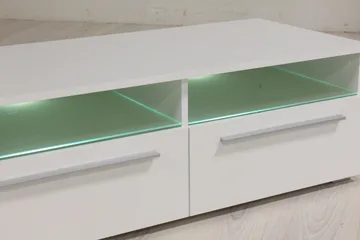 Stockend TV-Benk 100 cm - Hvit - Møbler - Mediamøbel & tv møbel - TV-benk & mediabenk
