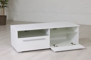 Stockend TV-Benk 100 cm - Hvit - Møbler - Mediamøbel & tv møbel - TV-benk & mediabenk