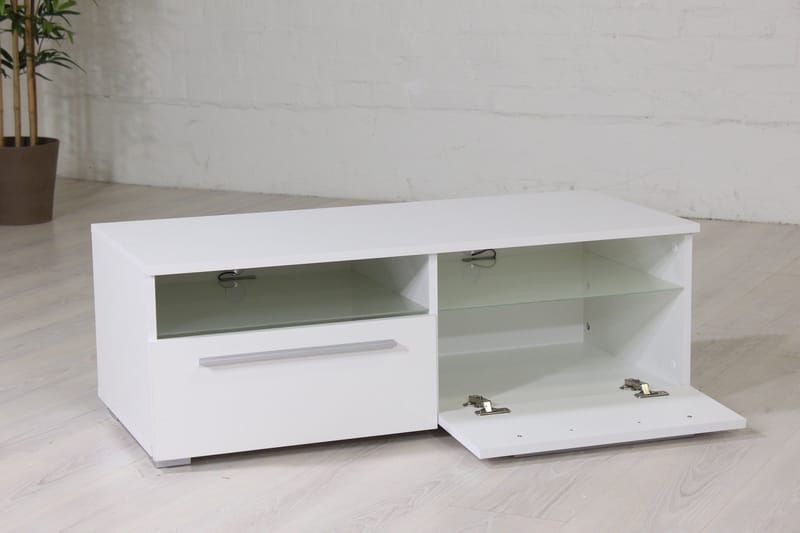 Stockend TV-Benk 100 cm - Hvit - Møbler - Mediamøbel & tv møbel - TV-benk & mediabenk