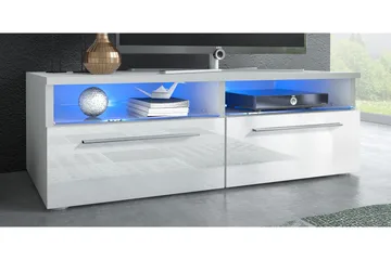 Stockend TV-Benk 100 cm - Hvit - Møbler - Mediamøbel & tv møbel - TV-benk & mediabenk
