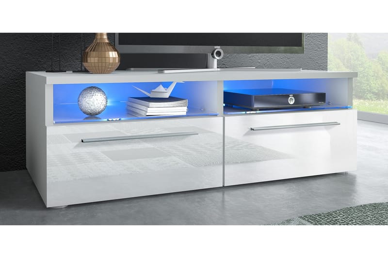 Stockend TV-Benk 100 cm - Hvit - Møbler - Mediamøbel & tv møbel - TV-benk & mediabenk