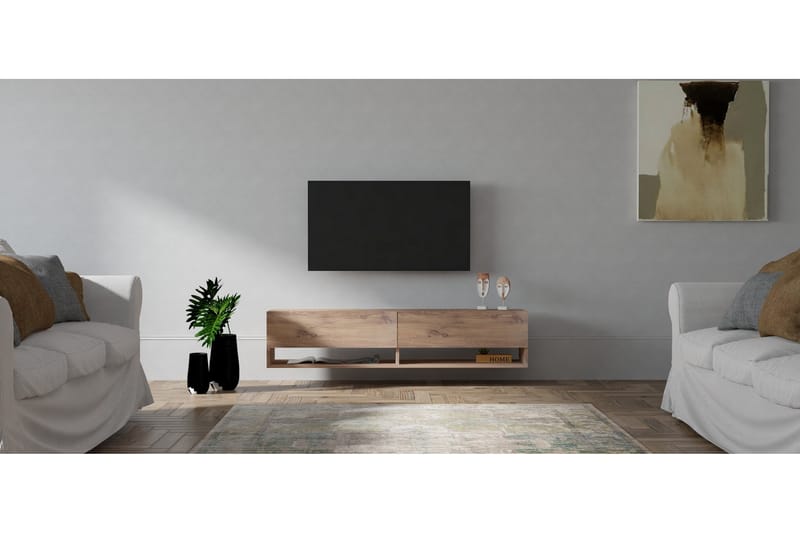 Taboada<br> Tv-benk 141 cm - Natur - Møbler - Mediamøbel & tv møbel - TV-benk & mediabenk