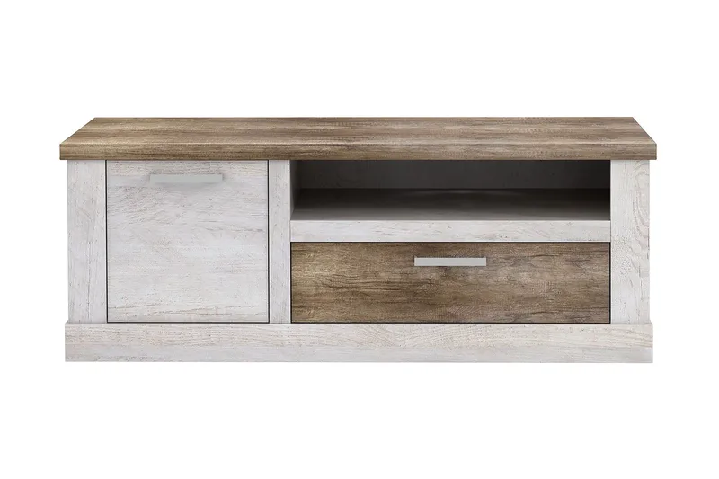 Talebi TV-benk 140 cm - Brun/Hvit - Møbler - Mediamøbel & tv møbel - TV-benk & mediabenk