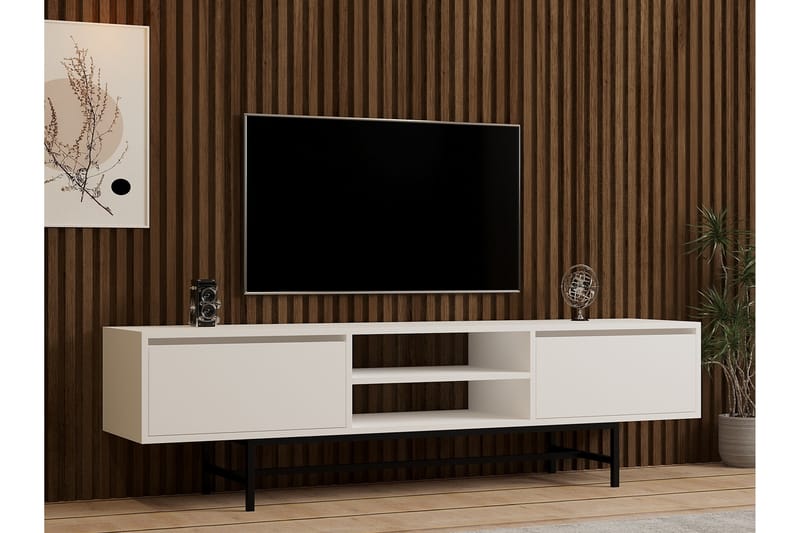 Tauber TV-benk 180 cm - Hvit - Møbler - Mediamøbel & tv møbel - TV-benk & mediabenk