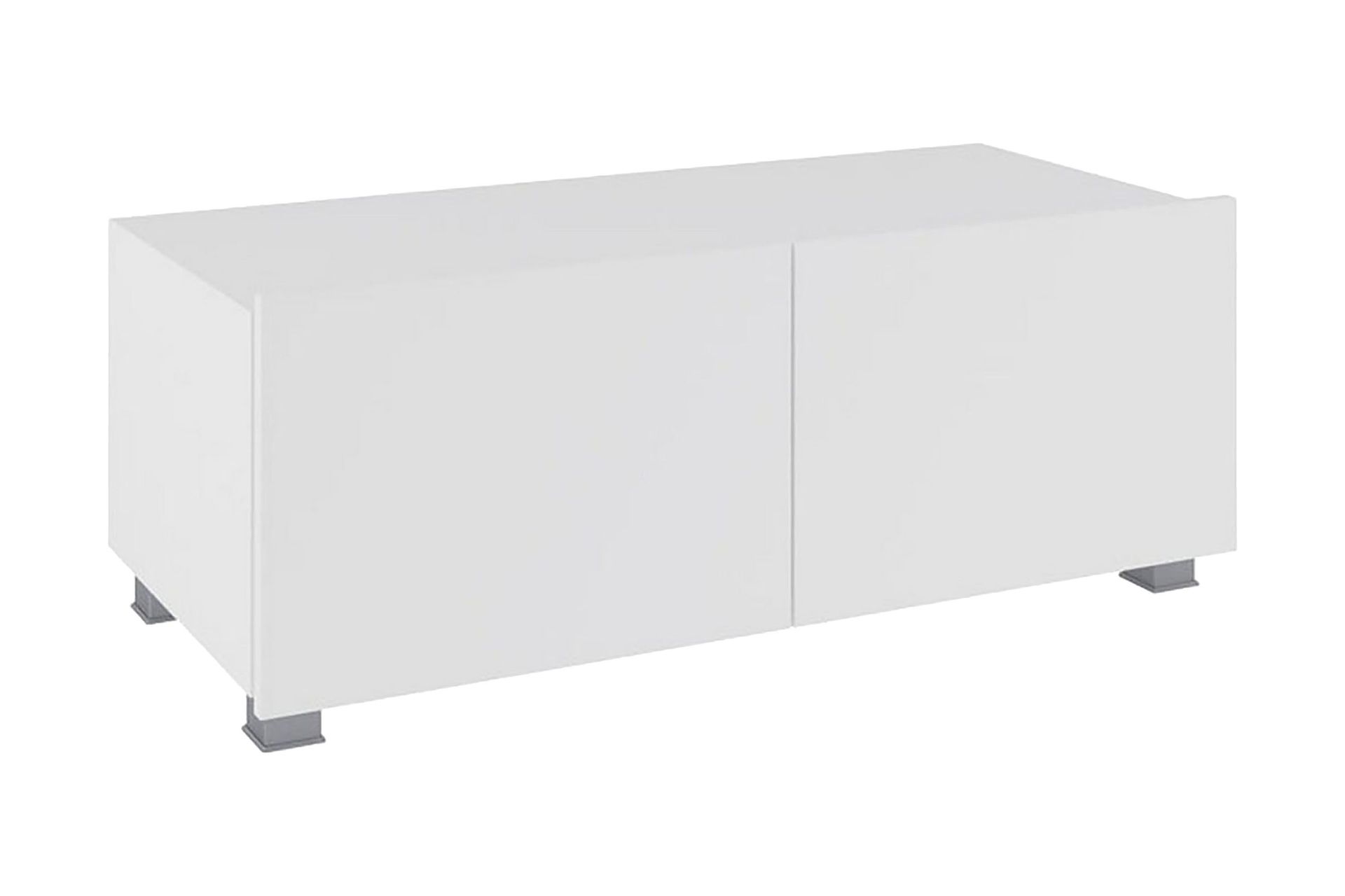 Tessan TV-benk 100 cm Liten - Hvit