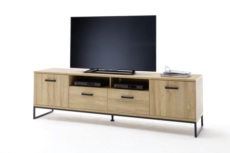 Toledo TV-benk 201 cm - Tre/Natur - Møbler - Mediamøbel & tv møbel - TV-benk & mediabenk
