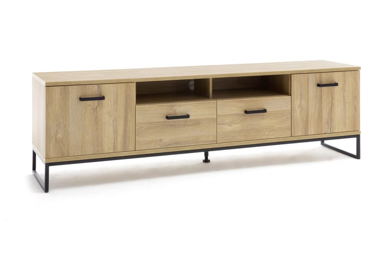 Toledo TV-benk 201 cm, Tre/Natur