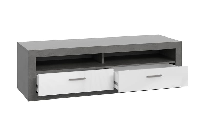 Tolovgrad Tv-benk 153 cm - Grå/Hvit - Møbler - Mediamøbel & tv møbel - TV-benk & mediabenk