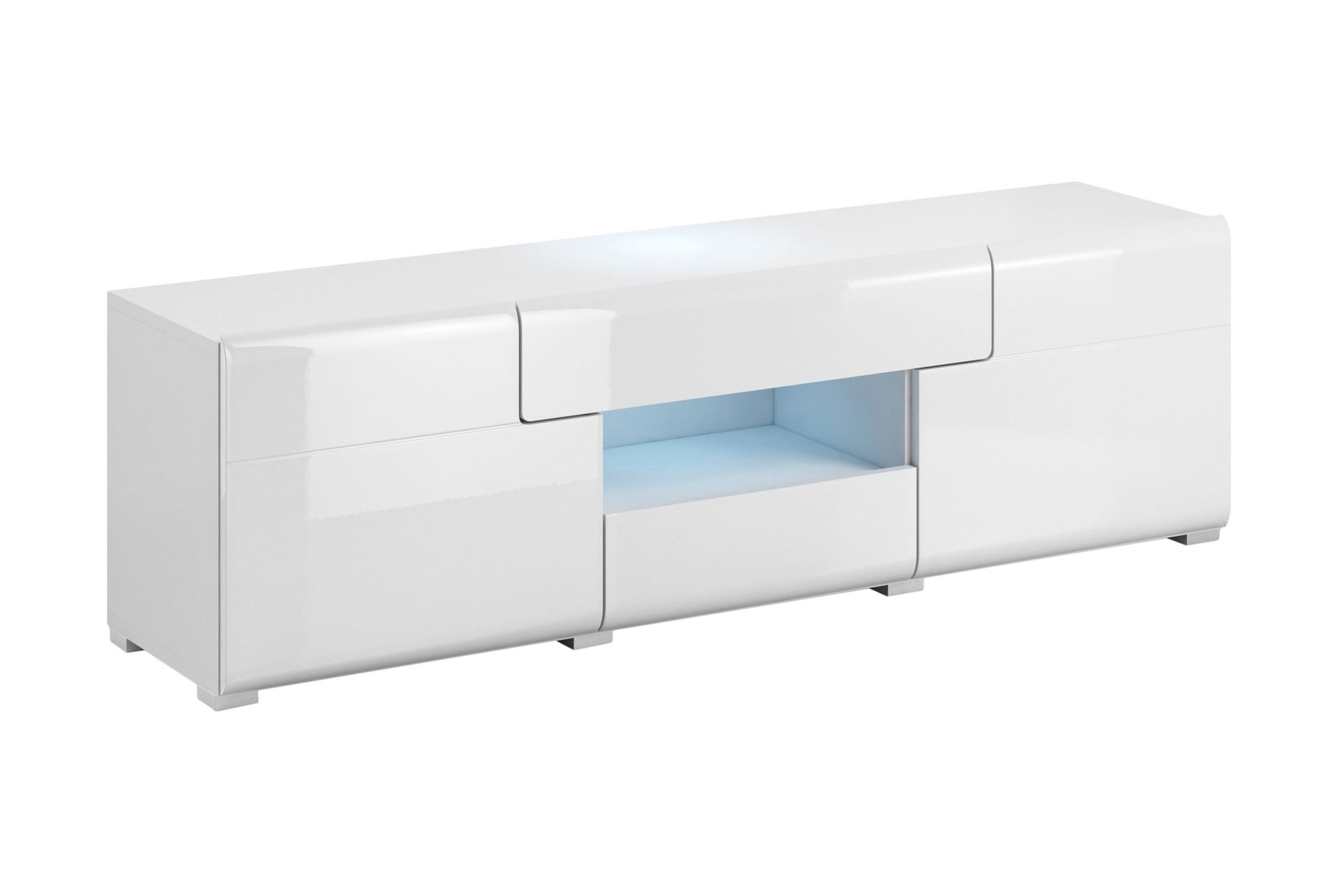 Toreno TV-benk 159 cm - Hvit