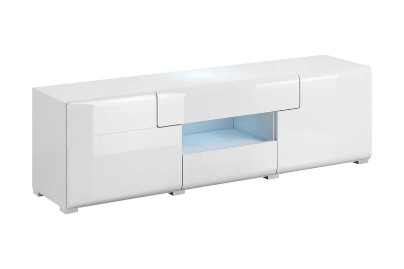 Toreno TV-benk 159 cm, Hvit