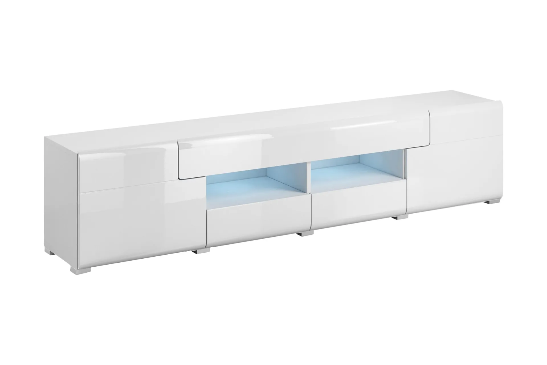 Toreno Tv-benk 208 cm - Hvit