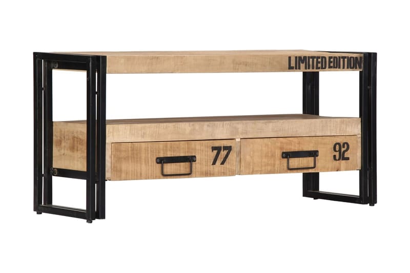 TV-benk 100x30x45 cm heltre mango - Brun - Møbler - Mediamøbel & tv møbel - TV-benk & mediabenk