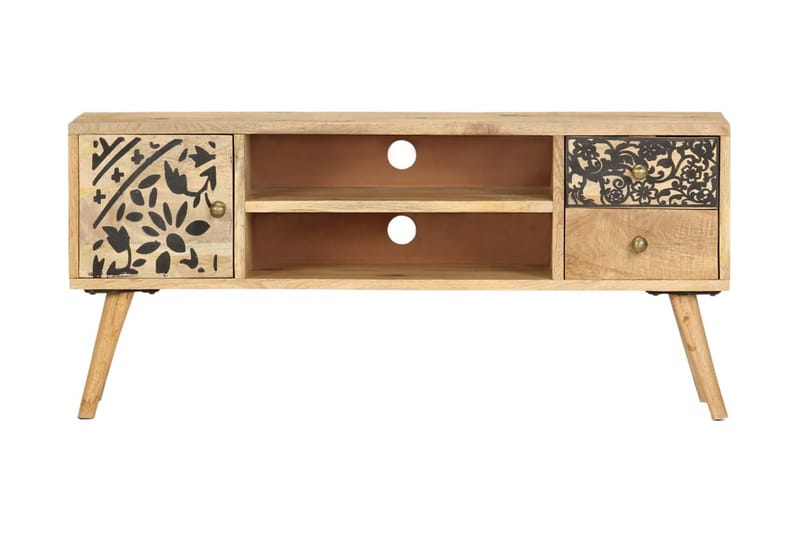 TV-benk 100x30x45 cm heltre mango - Møbler - Mediamøbel & tv møbel - TV-benk & mediabenk