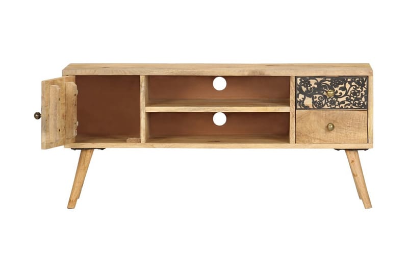 TV-benk 100x30x45 cm heltre mango - Møbler - Mediamøbel & tv møbel - TV-benk & mediabenk