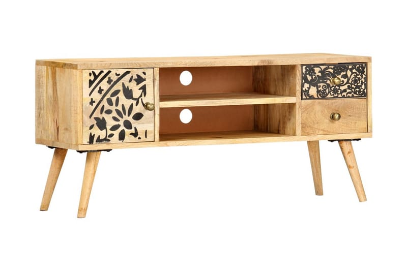 TV-benk 100x30x45 cm heltre mango - Møbler - Mediamøbel & tv møbel - TV-benk & mediabenk