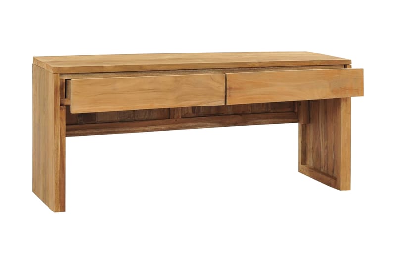 TV-benk 100x35x45 cm heltre teak - Brun - Møbler - Mediamøbel & tv møbel - TV-benk & mediabenk