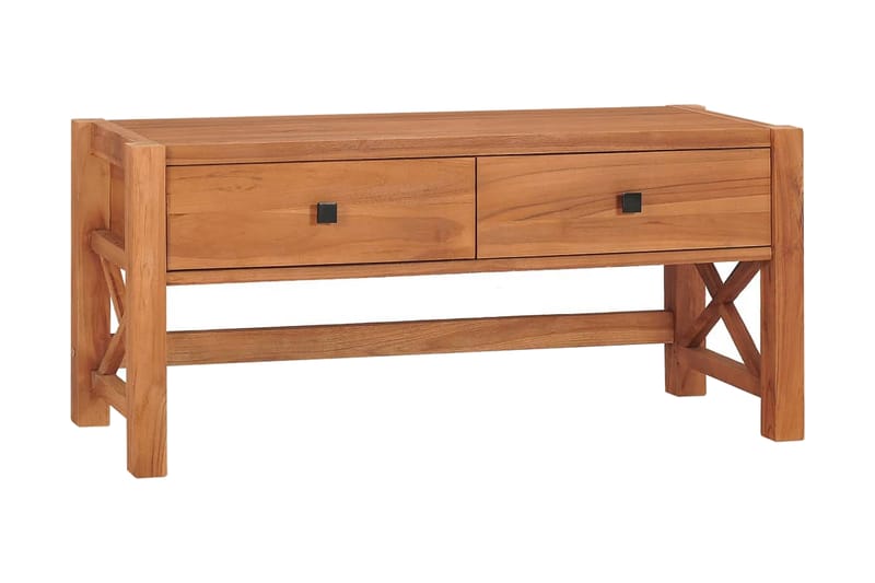 TV-benk 100x40x45 cm resirkulert teak - Brun - Møbler - Mediamøbel & tv møbel - TV-benk & mediabenk