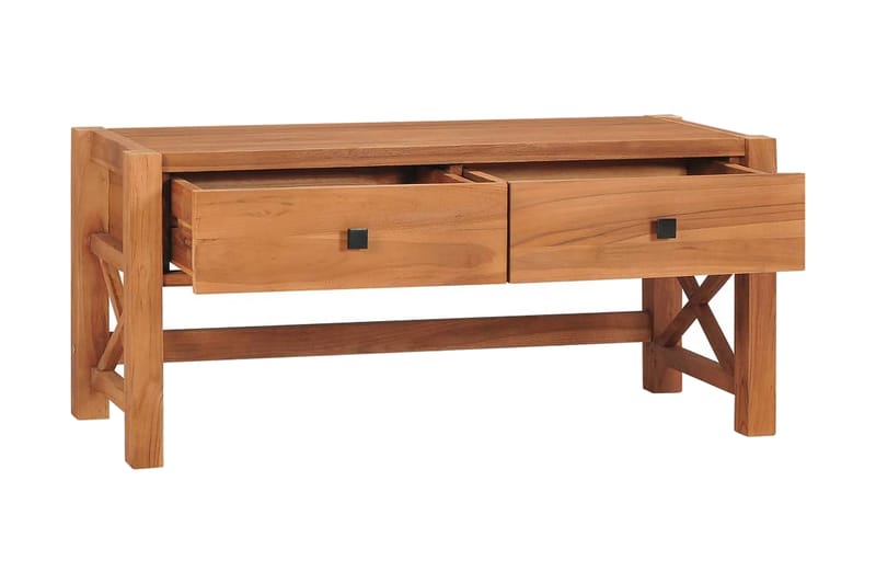 TV-benk 100x40x45 cm resirkulert teak - Brun - TV-benk & mediabenk