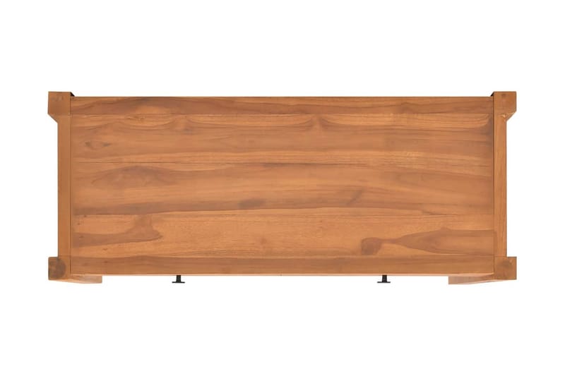 TV-benk 100x40x45 cm resirkulert teak - Brun - TV-benk & mediabenk