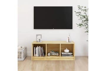 TV-benk 104x33x41 cm heltre furu - Brun - Møbler - Mediamøbel & tv møbel - TV-benk & mediabenk