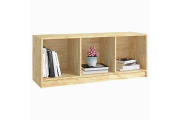 TV-benk 104x33x41 cm heltre furu - Brun - Møbler - Mediamøbel & tv møbel - TV-benk & mediabenk