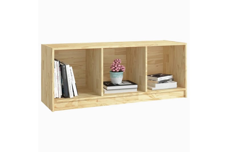 TV-benk 104x33x41 cm heltre furu - Brun - Møbler - Mediamøbel & tv møbel - TV-benk & mediabenk
