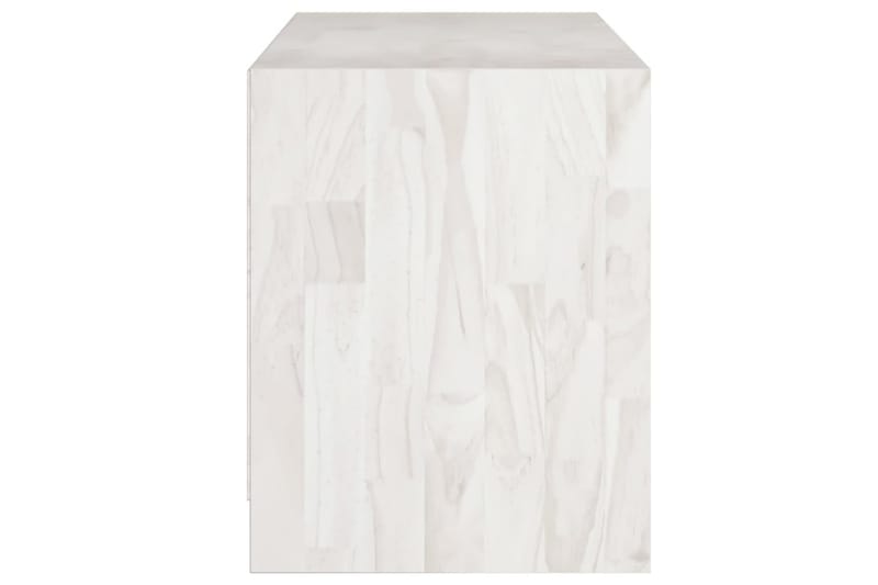 TV-benk 104x33x41 cm heltre furu hvit - Hvit - Møbler - Mediamøbel & tv møbel - TV-benk & mediabenk