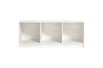 TV-benk 104x33x41 cm heltre furu hvit - Hvit - Møbler - Mediamøbel & tv møbel - TV-benk & mediabenk