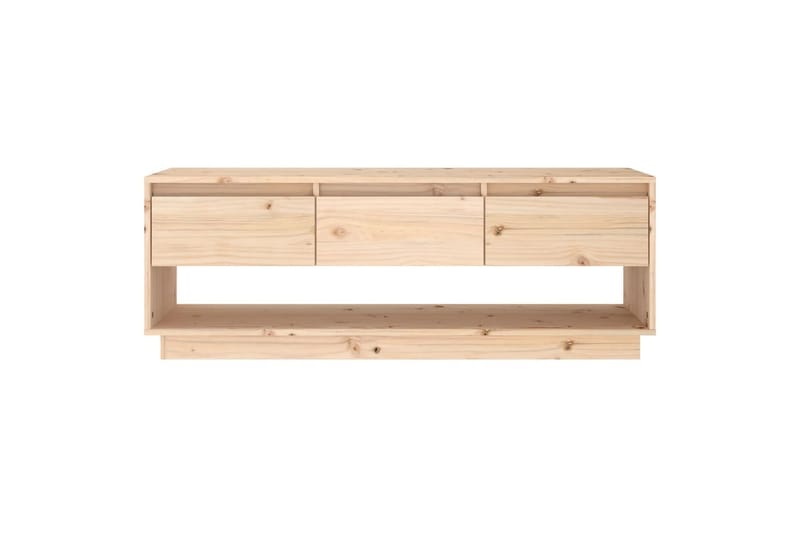 TV-benk 110,5x34x40 cm heltre furu - Brun - Møbler - Mediamøbel & tv møbel - TV-benk & mediabenk