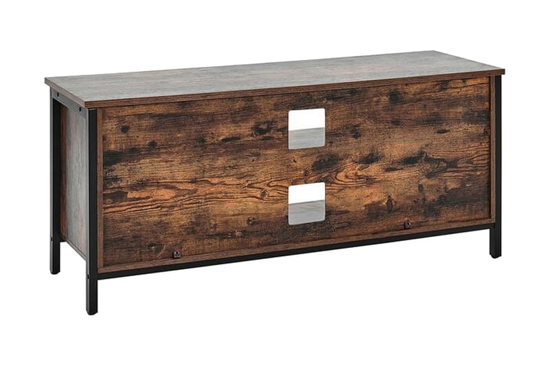 TV-benk 110 cm mørkebrun VILSECK - Tre/Natur - Møbler - Mediamøbel & tv møbel - TV-benk & mediabenk
