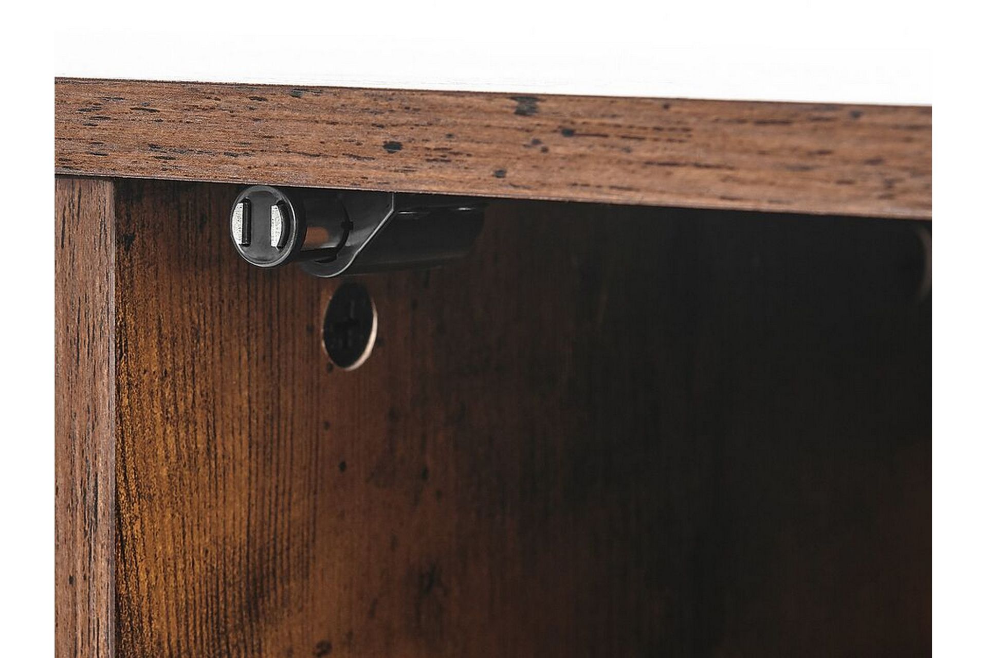 TV-benk 110 cm mørkebrun VILSECK - Tre/Natur - Møbler - Mediamøbel & tv møbel - TV-benk & mediabenk