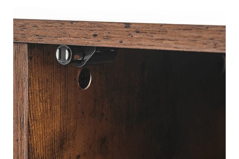 TV-benk 110 cm mørkebrun VILSECK - Tre/Natur - Møbler - Mediamøbel & tv møbel - TV-benk & mediabenk