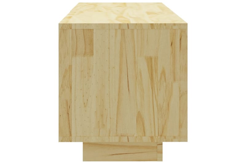 TV-benk 110x30x33,5 cm heltre furu - Brun - Møbler - Mediamøbel & tv møbel - TV-benk & mediabenk