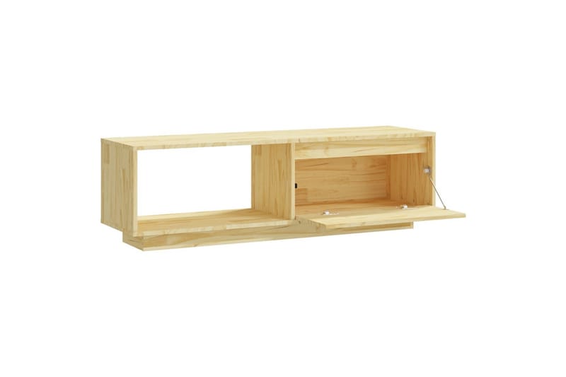TV-benk 110x30x33,5 cm heltre furu - Brun - Møbler - Mediamøbel & tv møbel - TV-benk & mediabenk
