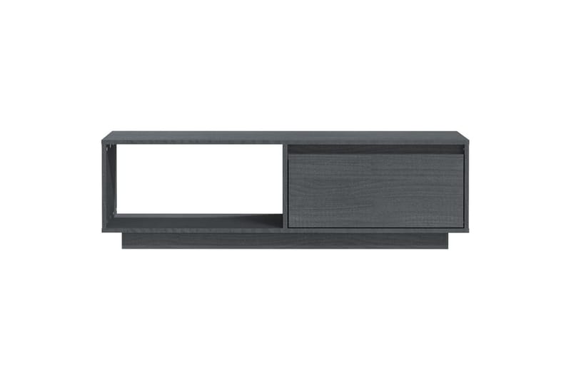 TV-benk 110x30x33,5 cm heltre furu grå - Grå - TV-benk & mediabenk