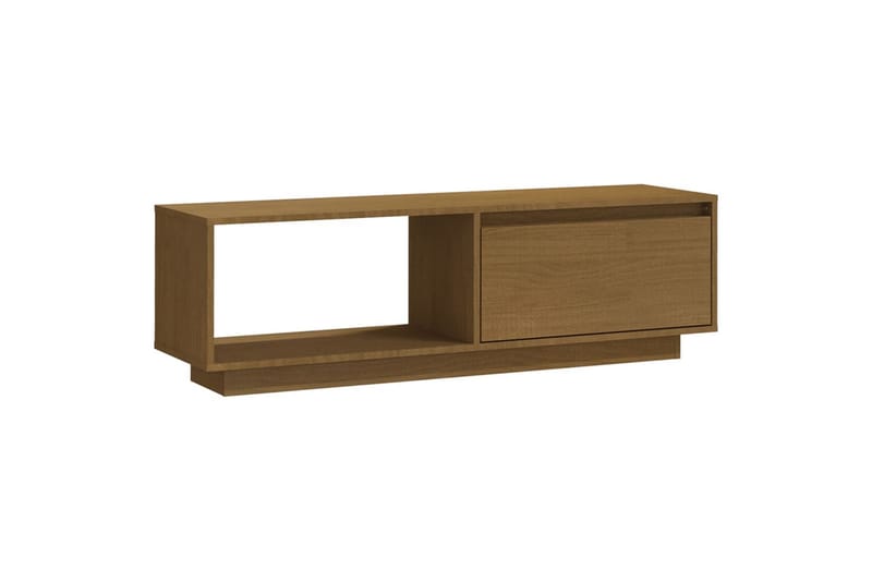 TV-benk 110x30x33,5 cm heltre furu honningbrun - Brun - Møbler - Mediamøbel & tv møbel - TV-benk & mediabenk