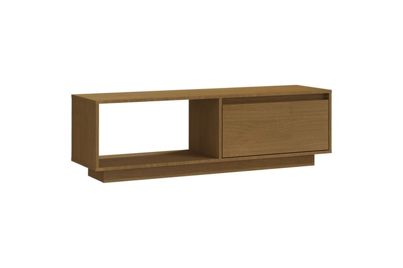 TV-benk 110x30x33,5 cm heltre furu honningbrun - Brun - TV-benk & mediabenk