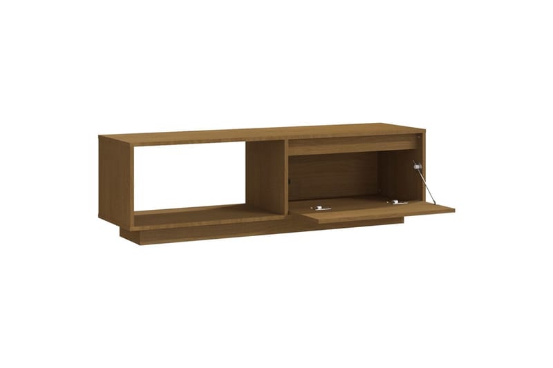 TV-benk 110x30x33,5 cm heltre furu honningbrun - Brun - Møbler - Mediamøbel & tv møbel - TV-benk & mediabenk