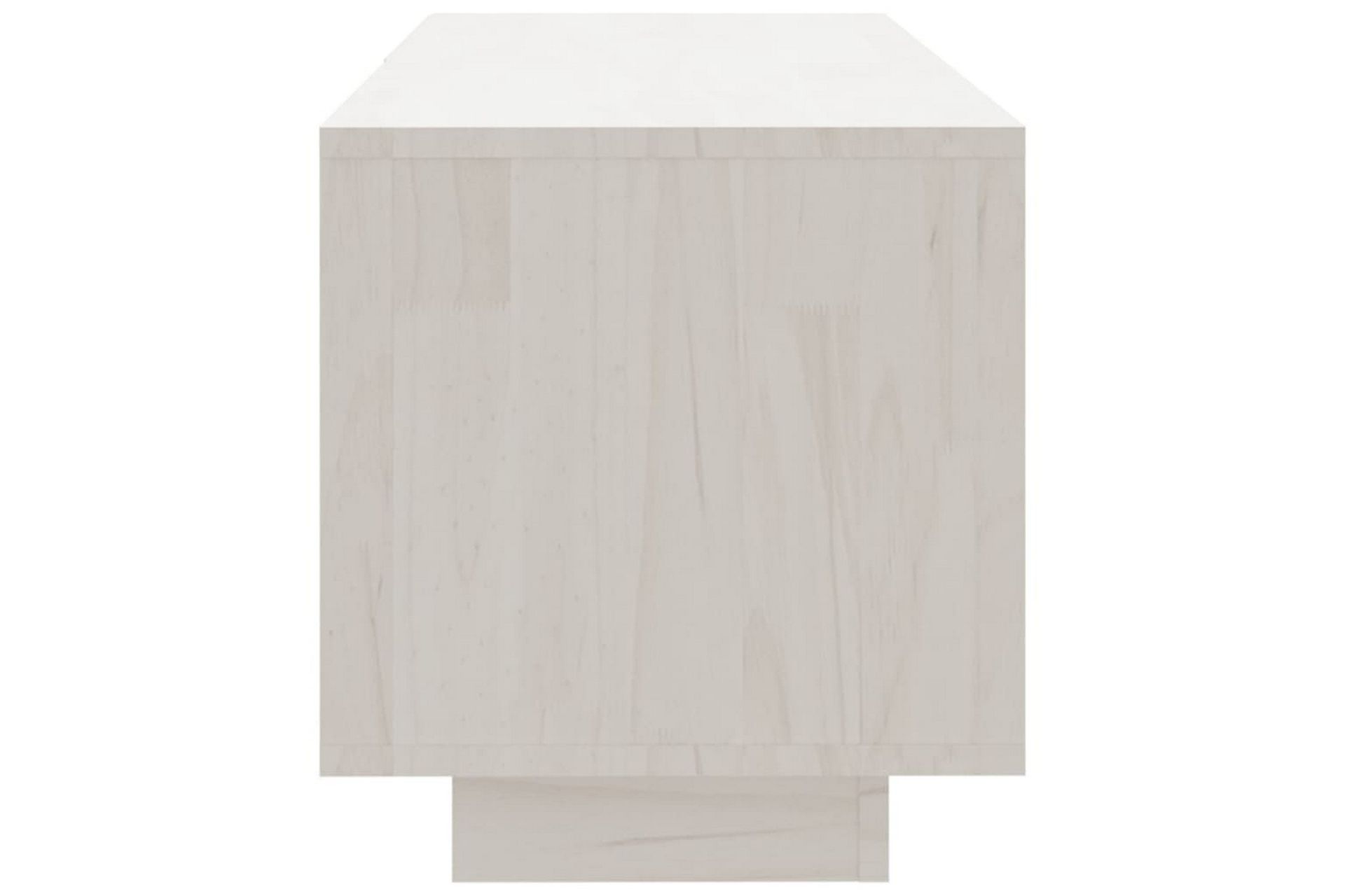 TV-benk 110x30x33,5 cm heltre furu hvit - Hvit - Møbler - Mediamøbel & tv møbel - TV-benk & mediabenk