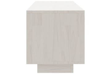 TV-benk 110x30x33,5 cm heltre furu hvit - Hvit - Møbler - Mediamøbel & tv møbel - TV-benk & mediabenk