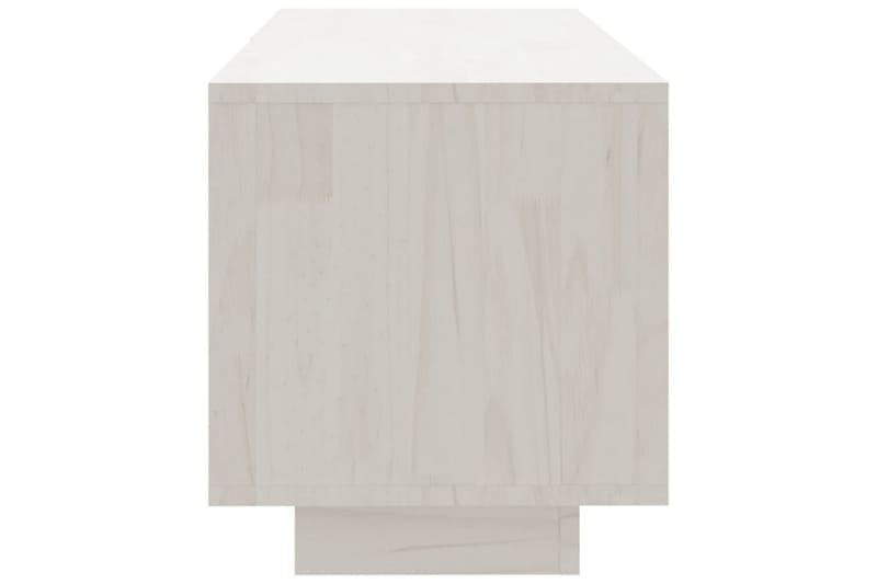TV-benk 110x30x33,5 cm heltre furu hvit - Hvit - Møbler - Mediamøbel & tv møbel - TV-benk & mediabenk